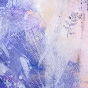 cuadro abstracto en colores morados y beige